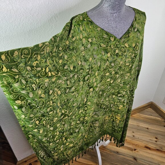 Yazdi Batik Print One-Size Beach Cover-Up - Picture 2 of 5